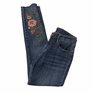 Driftwood Floral Embroidered Jackie Jeans - 28